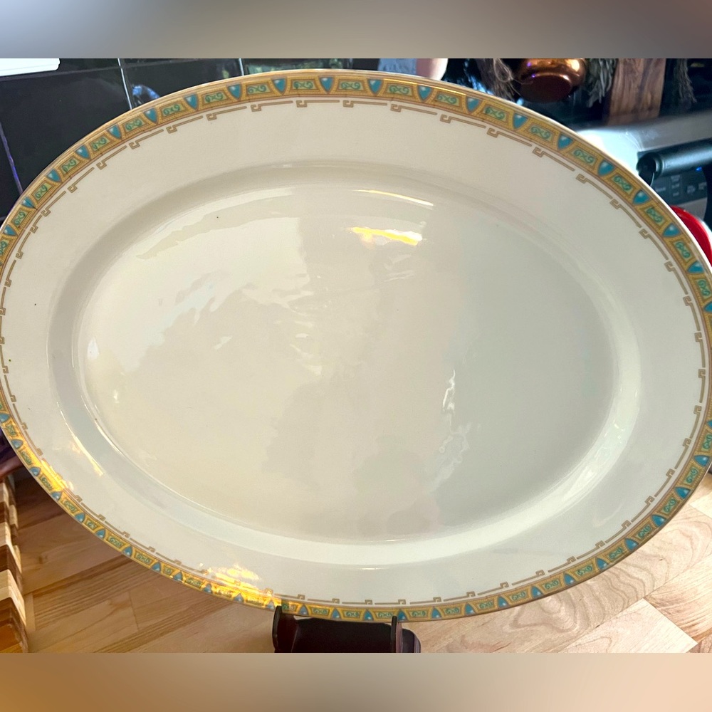 LIMOGES William Guerin large oval platter, vintage from 1900s